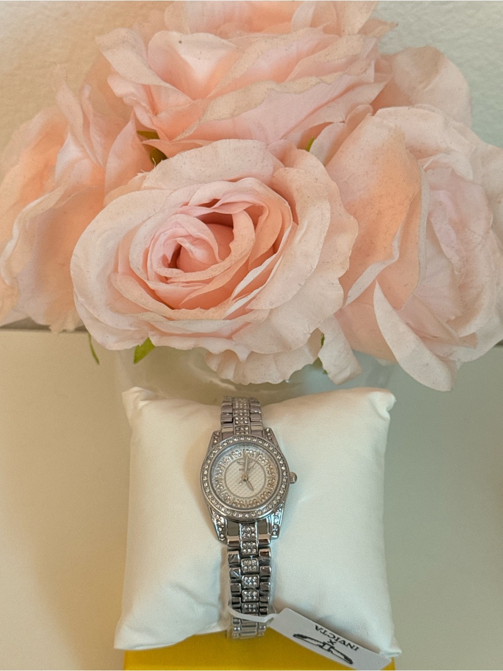 Invicta Wildflower I Women’s Silver Crystal Watch 69062 NWT  3yr warranty